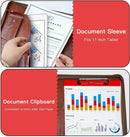 A4 File Folder Multifunctional Document Business Stationery Leather Conference Contract Folders Zippered Organizer Card Holder