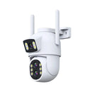 3 Lens 2 Screens WIFI IP Camera 8x Optical Zoom F1.4 Full Color Night Vision IP66 Waterproof Wireless H.265 bluetooth Humanoid Detection EU Plug