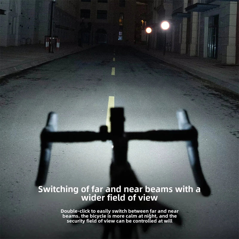 OFFBONDAGE N5 1000LM Wireless Remote Control Bicycle Headlight Type-C Charging IPX4 Waterproof Front Bike Light for MTB Ride Night Riding