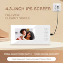 Y8-KP2 2.4G Bluetooth Visual Doorbell Wireless Installation Infrared Night Vision Two Way Video Intercom Ultra Long Standby Time 4.3 Inch IPS Screen