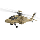 YXZNRC F11-S 1:32 AH-64 Apache Scale 2.4G 6CH GPS Altitude Hold Optical Flow Positioning 5.8G FPV Camera Dual Brushless Motor Flybarless RC Helicopter RTF