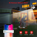 2K 4MP Dual Lens Panoramic WIFI Camera RJ-45 180 Wide Viewing Angle AI Human Detection IR Color Night Vision Two-way Audio Waterproof ICSEE Surveillance IP Camera EU Plug