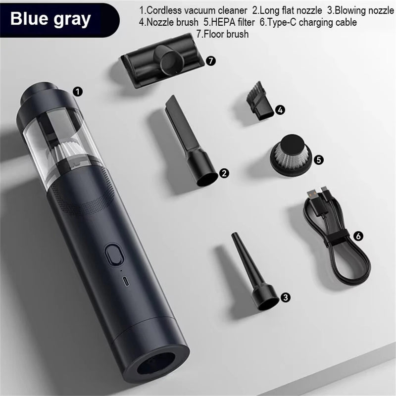 SUITU 13000PA Vacuum Cleaner Powerful Wireless Car Mini Portable Handheld For Home Appliance Cleaning Machine Car Cleaner Tool