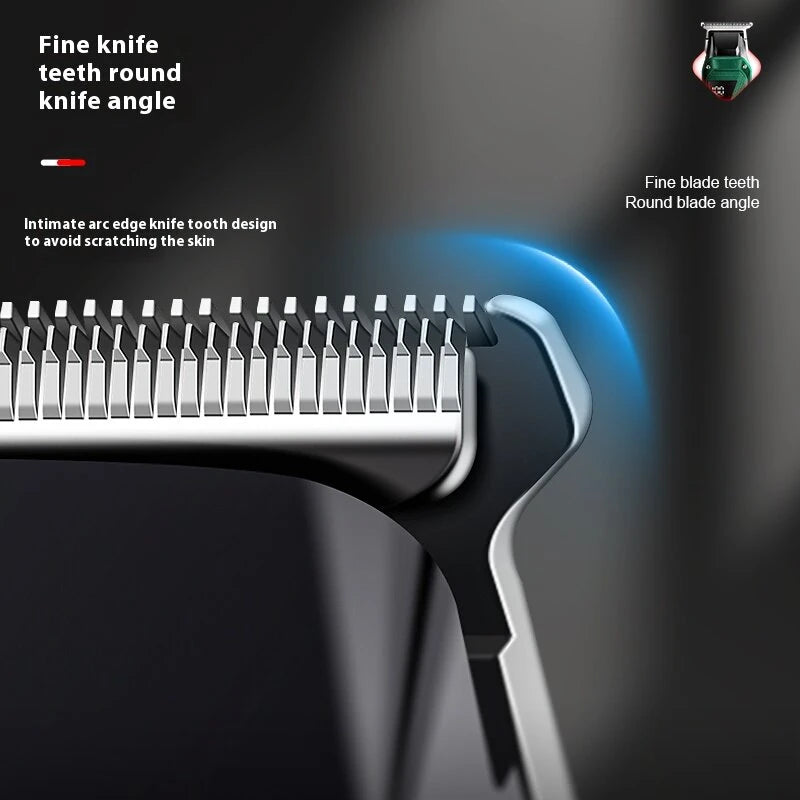 MARSKE MS-5062 Hair Clipper for Men USB Rechargeable LED Display 1800mAh Battery Stainless Steel Blade Adjustable Cutting Cordless
