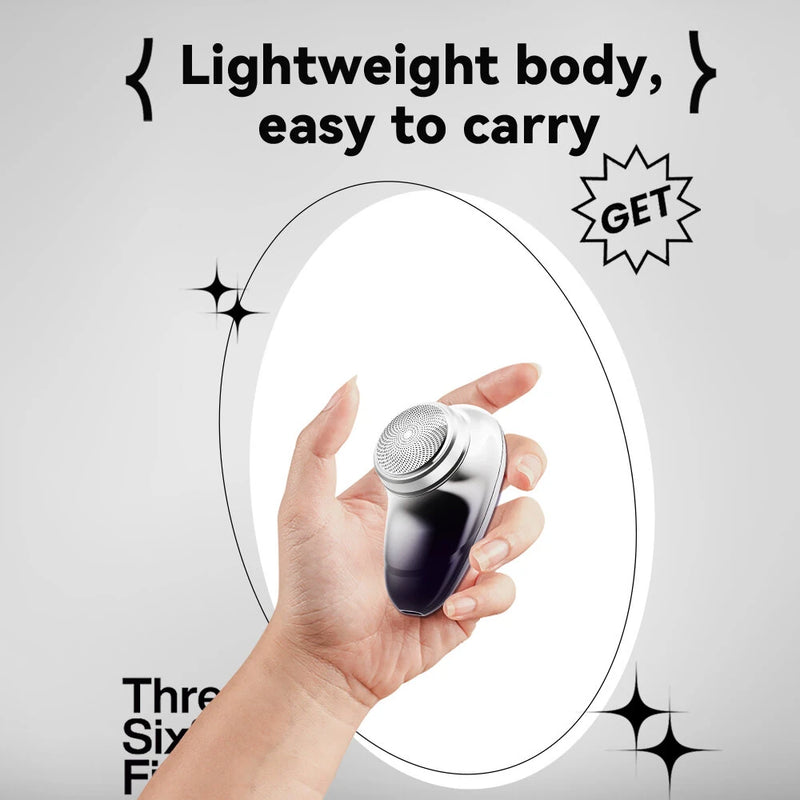 KONKA Mini Shaver Men's Electric Shaver Travel Portable Smart Type C Rechargeable Beard Shaver 5200 RPM High-speed Motor