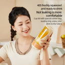 450ML Small Portable Multi-function Juicer Cordless Electric Juicing Cup with Removable Straw Strong 6-Blade Precision Steel Blade