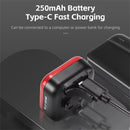 WEST BIKING 20LM LED Square Bicycle Taillight Type-C Charging Waterproof 5 Modes Warning Bike Rear Light for MTB Seat Post/Saddle