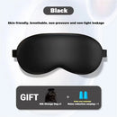 KALOAD Double Sided Simulated Silk Sleeping Eye Mask Adjustable Elastic Band Blackout Travel Sleep Eyeshade Nap Cover