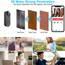 W3A Smart WIFI Tuya 1080P Video Doorbell Wide-Angle PIR Motion Sensor Night Vision Two-Way Audio TF Card Cloud Storage Home Security