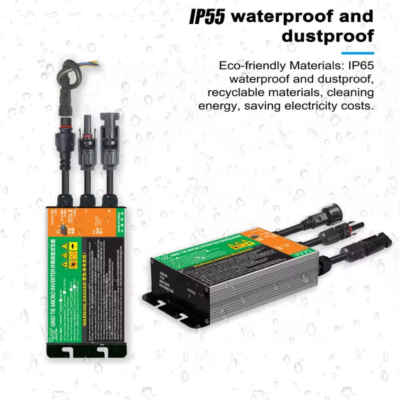 GMI 300W 110/230V Micro Inverter Smart Grid-Connected Solar Power Inverter for Balcony Power Plant MPPT Output Inverter