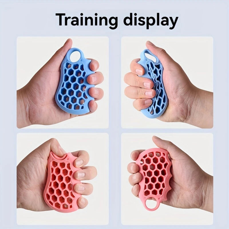 KALOAD 10-50lbs Silicone Grip Device Palm Rehabilitation Training Hand Exercise Grip Circle Fitness Grip Circle Hand Muscle Massager