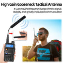 ABBREE AR-188 SMA-Female Tactical Antenna Dual Band 25W UHF/VHF 136-174MHz 400-520MHz High Gain Compatible With Baofeng Radios Enhanced Signal Reception