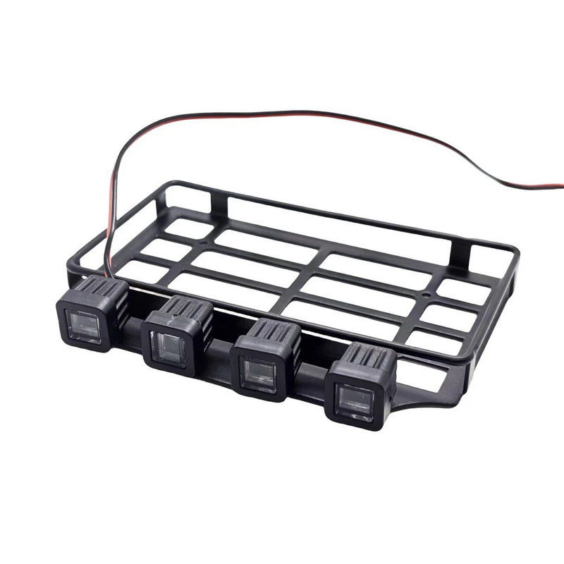 Upgraded Metal Luggage Rack with Light For MN82 1/12 RC Spare Parts