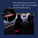 BIKIGHT Smart Brake Sensing Bike Taillight 1500mAh Battery Adjustable Parameters Alarm Rear Light 6 Light Modes USB-C Rechargeable IP65 Waterproof Bicycle Rear Light with 110dB Horn Wireless Remote
