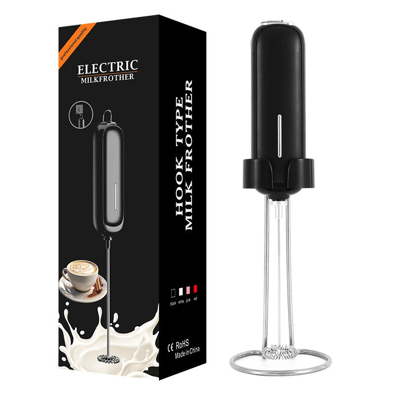 USB Rechargeable Handheld Egg Beater Electric Milk Frother Foam Maker Mixer Coffee Drink Frothing Wand Foamer