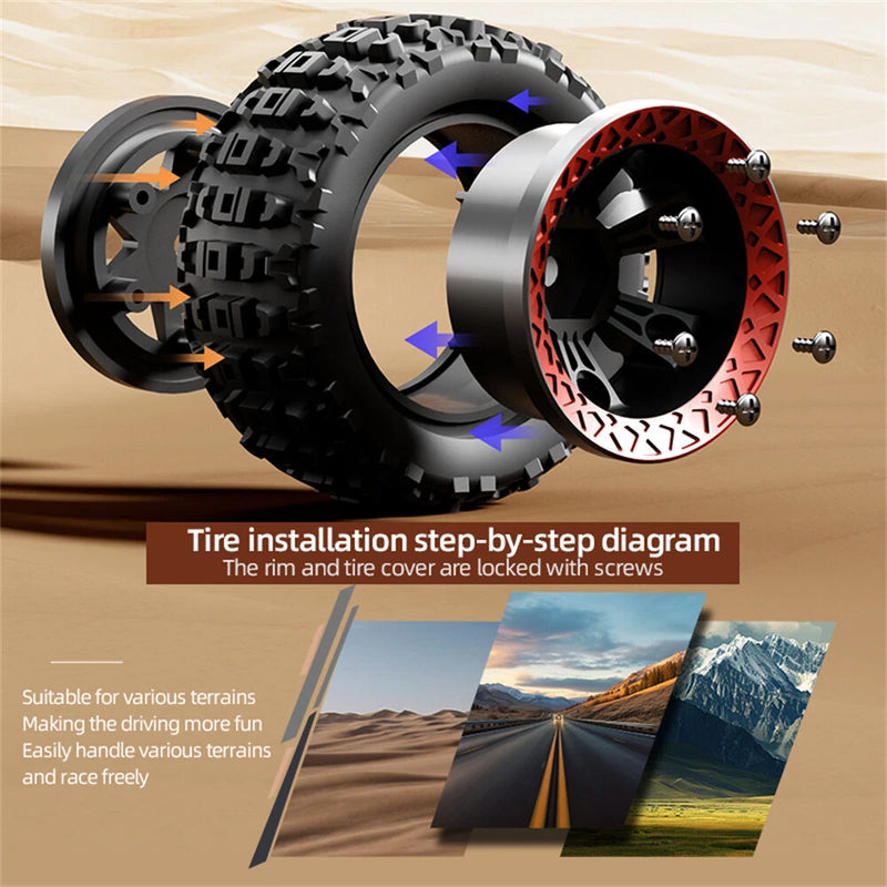 JJRC C8820 RTR 1/18 2.4G 4WD 31km/h RC Car Short Course Off-Road Truck LED Light Full Proportional Metal Differential High Speed Vehicles Models Toys