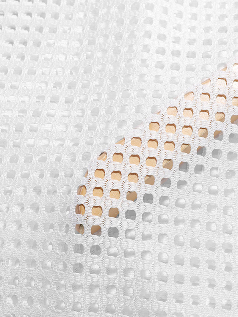 INCERUN Mens Tank Top Fashion V-neck Hollow Out Mesh Fabric Men Tops Clothing