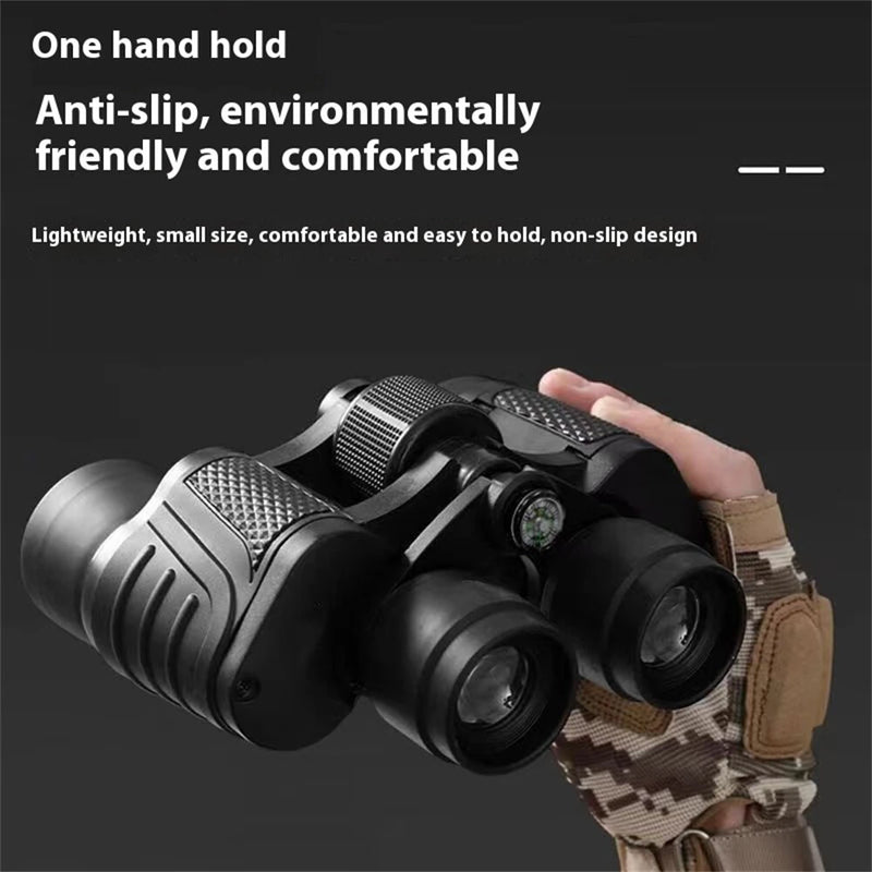 IPRee Dual Tube Telescope Binoculars 80X80 Powerful Zoom for Wilderness Survival  Portable For Observing Outdoor Scenery Hiking and Hunting BAK4 for Powerful Remote Observation