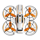 A21 PRO Mechanical Armor Style WiFi FPV with Dual Camera 180 Electrically Adjustable Optical Flow Hover Brushless Circle Fully Enclosed Protection Kids Gifts 2.4G 4CH 6-Axis Remote Control RC Toys Drone Quadcopter RTF