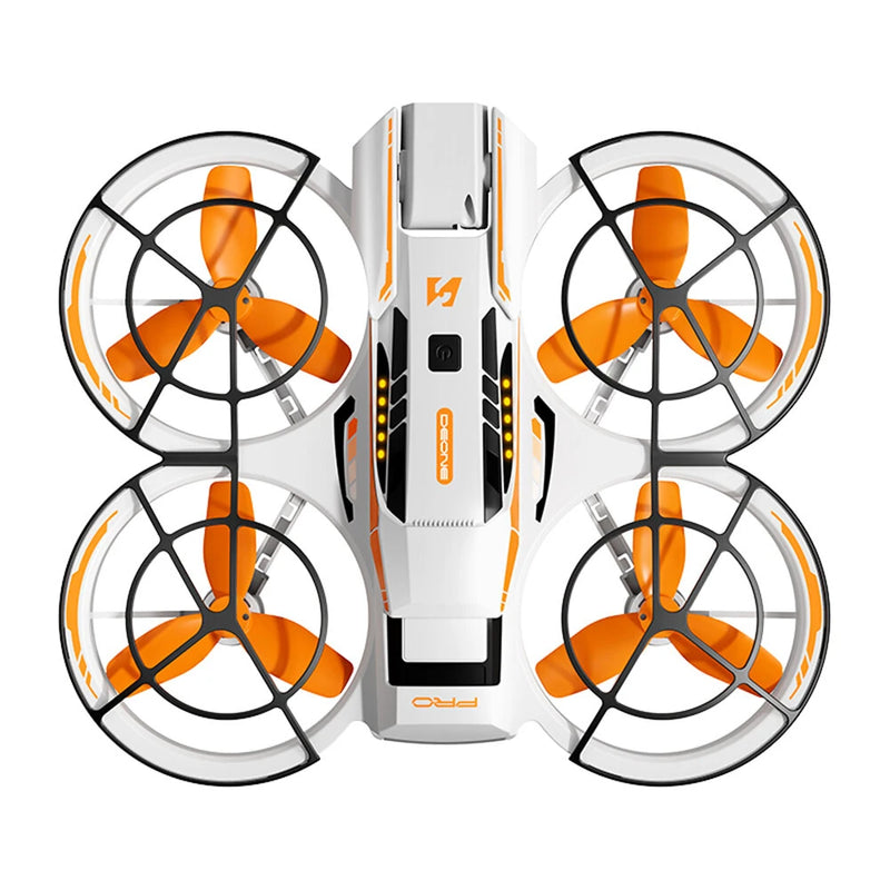A21 PRO Mechanical Armor Style WiFi FPV with Dual Camera 180 Electrically Adjustable Optical Flow Hover Brushless Circle Fully Enclosed Protection Kids Gifts 2.4G 4CH 6-Axis Remote Control RC Toys Drone Quadcopter RTF