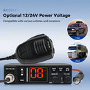 Retevis MB63A CB Car Radio 12/24V Power AMFM 40 Channels Emergency 9/19 Long Range Professional Communicator Compact Mobile Radio Station
