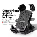 ROCKBROS 4.5''-7.2''Bicycle Phone Handlebar Holder 360 Rotation 30 Tilt Auto Locking Shockproof Non-slip Motorcycle Electric Vehicle Bike Bracket