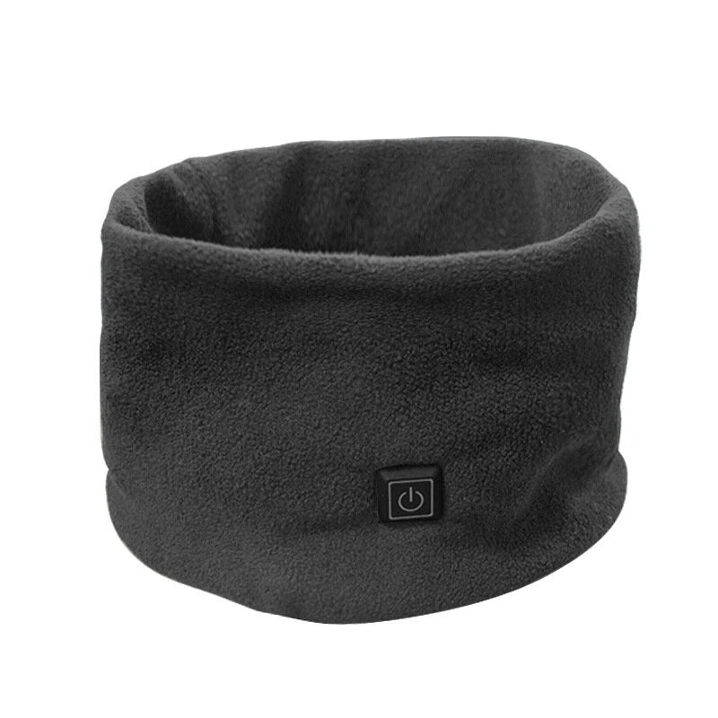 TENGOO USB Charging Electric Heated Neck Scarf 3 Gears Adjustable Intelligent Winter Warm Neckerchief Plush Collar for Men Women