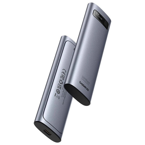 Baseus M.2 SSD Case Dual NVMe SATA Protocol 10Gbps M.2 to USB Type-C 3.2 Gen 2 Portable SATA NVMe External Enclosure SSD Box Case