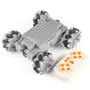 Technical MOC EV3 Mecanum Wheels 4WD Electric Building Block 2.4G APP Remote Control RC Vehicle Universal Omnidirectional Tires Assembly Kit Educational Toys Kids Gift
