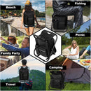IPRee Outdoor Folding Camping Fishing Chair Stool Portable Backpack Cooler Insulated Picnic Bag Hiking Seat Table Bag Camping Fishing Gear