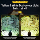 SEEKNITE 500M Distance Smart Sensor LED Headlamp Spotlight/Floodlight Zoom, Yellow/White Light Adjusted, Type-C Rechargeable, Fishing Camping Running Working Headlight Long Shot Head Flashlight