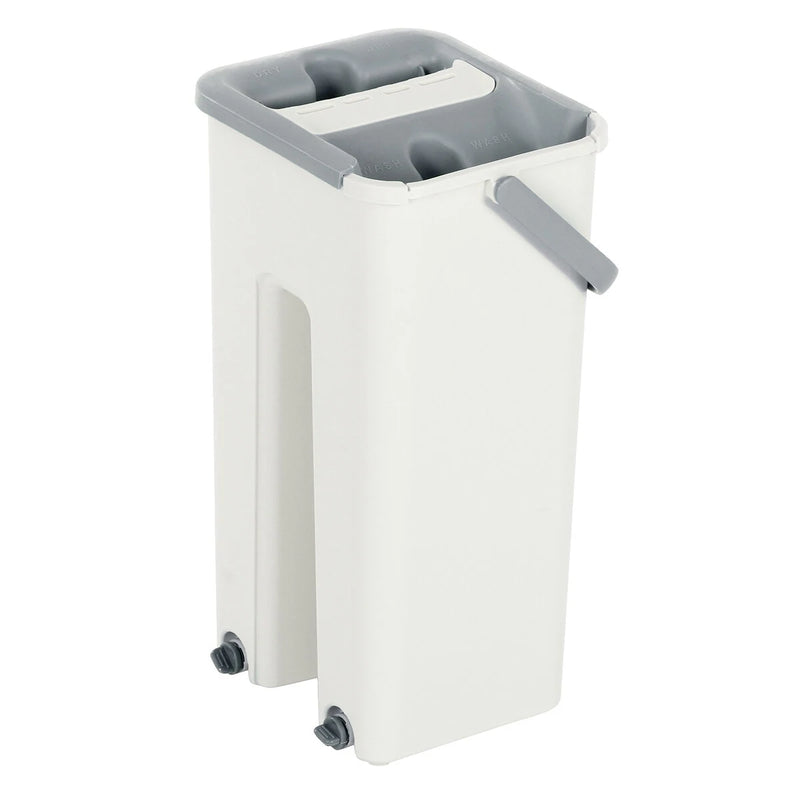360 Rotation Spin Flat Mop Bucket Set Auto Rebound Hand-free Floor Cleaning