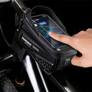 TAKEZERO 1L Bicycle Bag Waterproof Bike Phone Holder Frame Front Tube Cycling Bag Phone Case Support for 4.7-6.8 Inch Touch Screen Smartphones