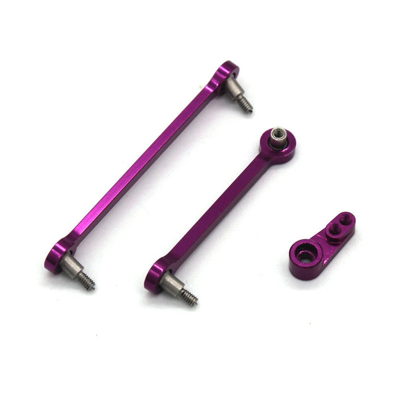 2PCS Upgraded Metal Steering Linkage Rod Servo Arm for Wltoys 284131 284010 284161 K989 K969 1/28 RC Cars Vehicles Models Parts