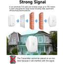 1-to-1 Battery-free Self Powered RF433 Wireless Doorbell EU Plug 38 Ringtones Outdoor IP44 Waterproof 150m Range Long Distance Door Bell