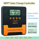 12V-24V Auto MPPT Solar Charge Controller 10A, 20A, 30A, 40A, 50A, 60A Smart PV Regulator, Lithium Lead Acid Battery Charger