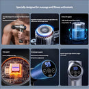 Lenovo Deep Tissue Massage Gun 8 Heads 99 Speed Levels with Carrying Case LCD Display & 13kg Force Percussion Muscle Recovery for Athletes Fitness Recovery