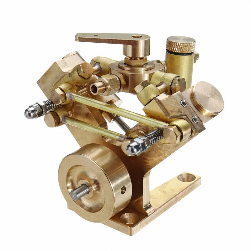 Microcosm OKMO Micro Scale M2B Twin Cylinder Marine Steam Engine Model Stirling Engine Gift Collection