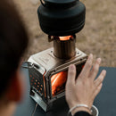 IPRee MOUNTAINHIKER Portable Square Wood Stove Stainless Steel Stove Fire Pit Heater Outdoor Picnic Hiking Camping Wood Burner Stove