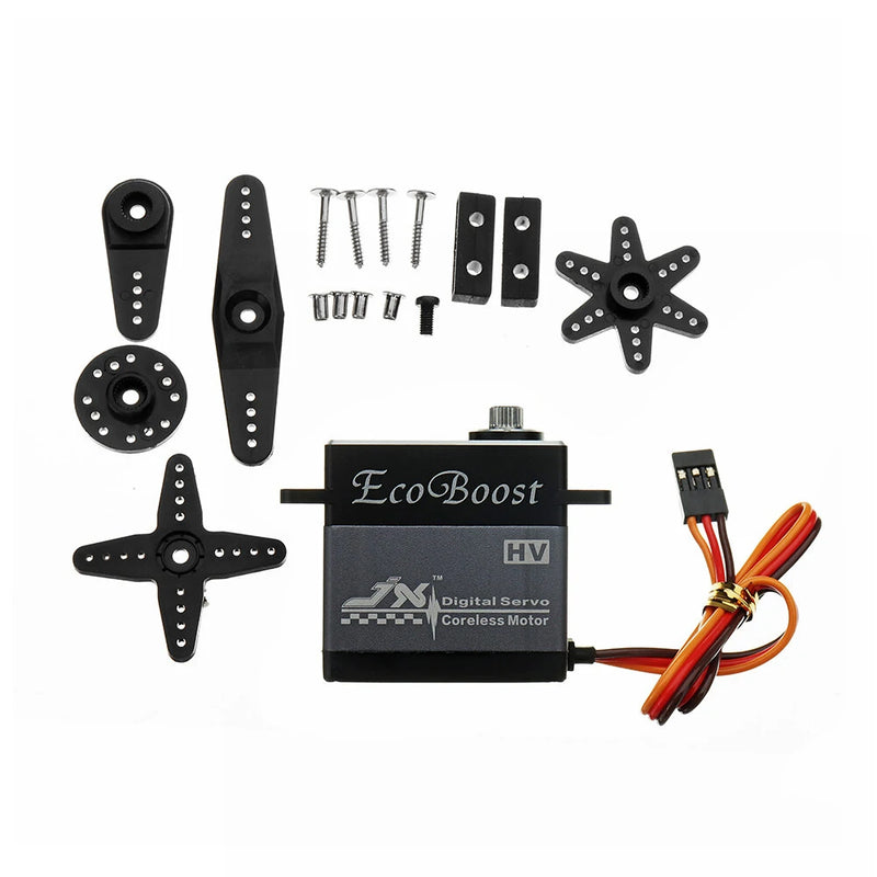 JX Ecoboost CLS6322HV 21KG Large Torque 180 CNC Aluminium Shell Metal Gear Digital Coreless Servo