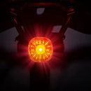 GIYO Bicycle Intelligent Brake Tail Light IP66 Waterproof 6 Light Modes Type-C High Brightness Bike Rear Light