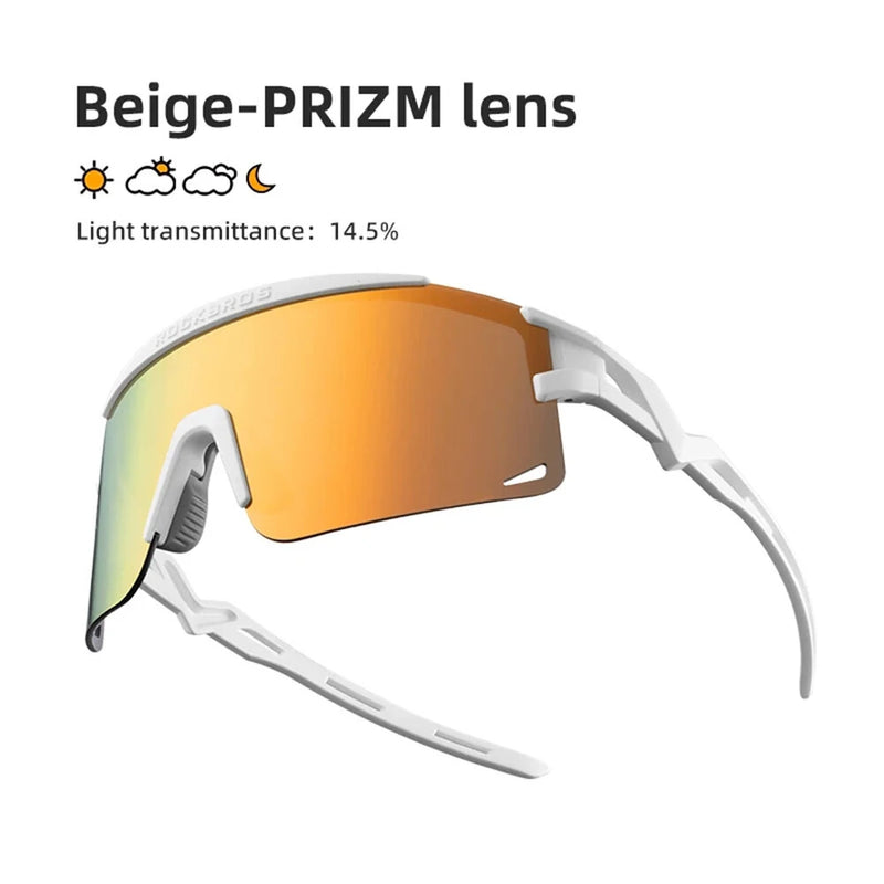 ROCKBROS Cycling Goggles Photochromic Anti-Fog Ultralight UV Protection Biking Glasses MTB Road Outdoor Sports Sunglasses