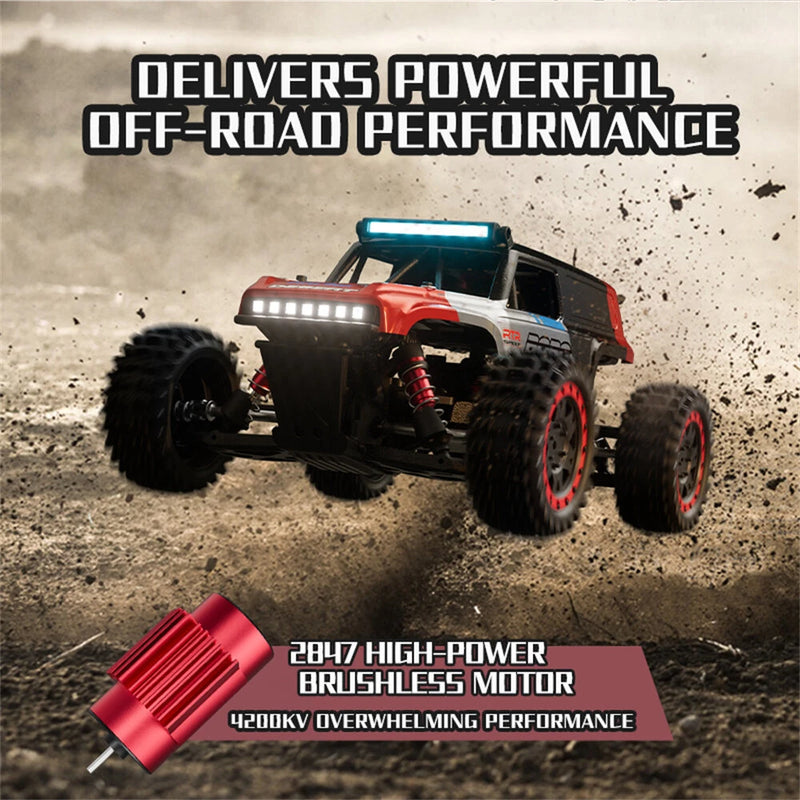 Funsky BOCAT S912 PRO RTR 1/16 2.4G 4WD 55km/h Brushless RC Car Short Course Off-Road Rally High Speed Racer Truck LED Light Vehicles Models Metal Differential Drive Shaft Toys