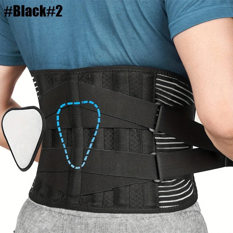 Sport Belt Comfort Anti-Skid Ergonomic Design Waist Spine Protection for Herniated Discs Sciatica Sports Injury Recovery with Lumbar Pad