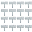 20Pcs Garden Fence Edging Cobbled Stone Effect Plastic Lawn Edging Plant Border Decorations