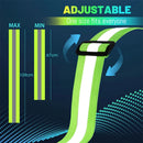 WEST BIKING Night Cycling Clothing 4 LED Beads Type-C Rechargeable Adjustment Running Light Reflective Sports Vest for Safe Warning Riding