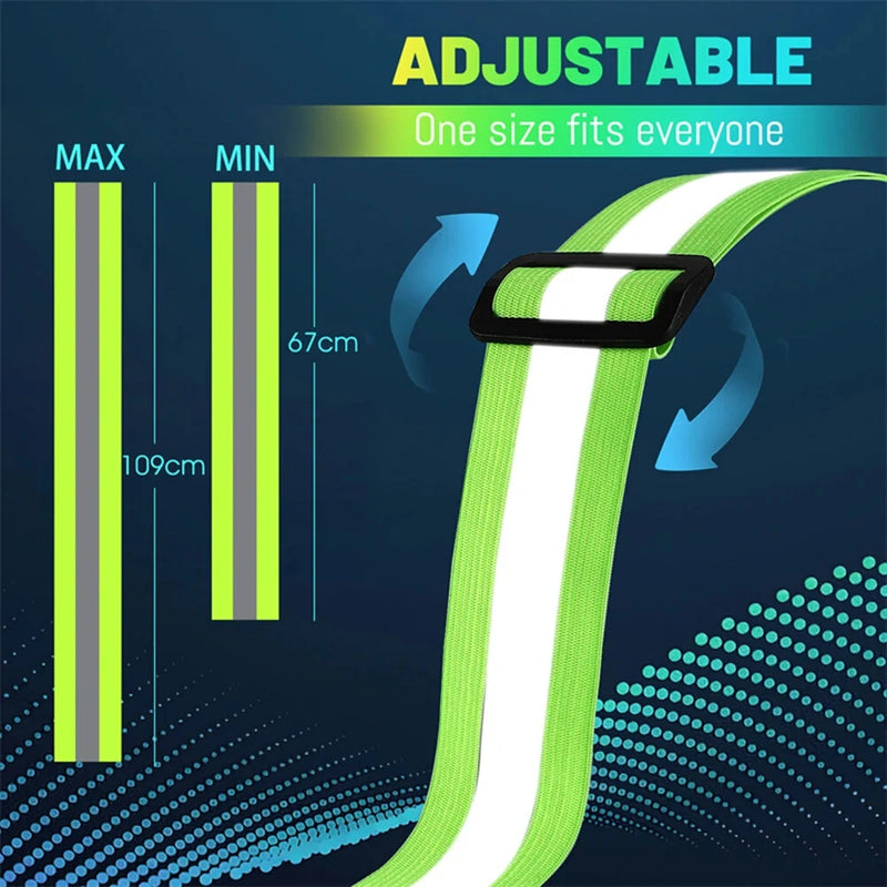 WEST BIKING Night Cycling Clothing 4 LED Beads Type-C Rechargeable Adjustment Running Light Reflective Sports Vest for Safe Warning Riding