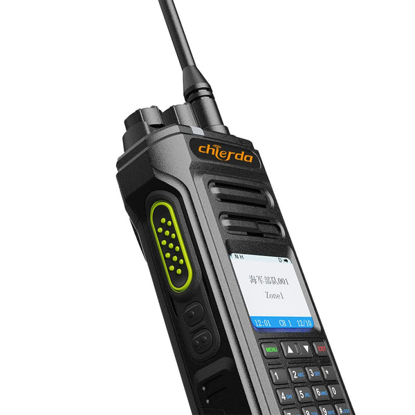 Chierda TC338D 10W Professional DMR Radio Long Range AES256 Encryption 2800mAh Battery IP67 Waterproof Type-C AI Noise Cancelling Secure Communication Two-Way Walkie Talkie