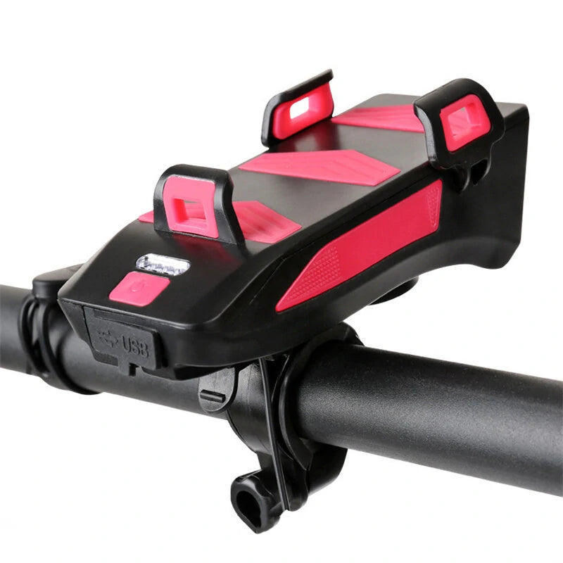 4in1 4000mAh Bicycle Lights USB LED Rechargeable MTB Road Bike Waterproof Cycling Front Headlights Lamp