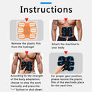 Abdominal Arm Muscle Training Stimulator Set EMS Electrical Body Shape Trainer with LCD Display Rechargeable Ab Belt Set